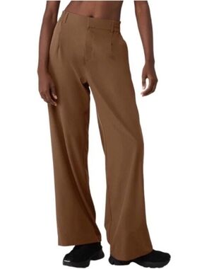 Alo Yoga High Waist Pursuit Trouser Cinnamon Brown Small